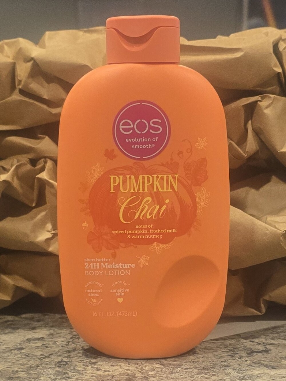eos Pumpkin Chai Body Lotion - Orange
